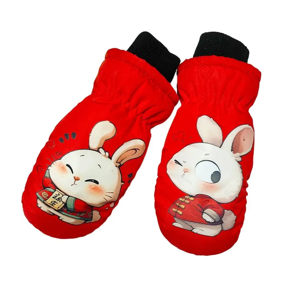 Little Kids' Snow Gloves – Windproof Non-Slip Ski Gloves (Ages 2–5)