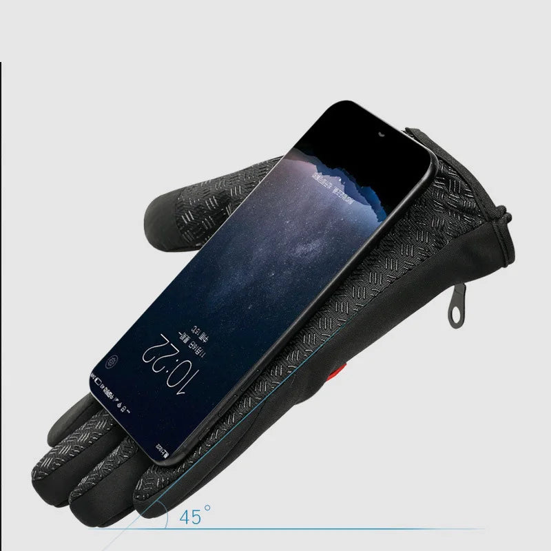 Unisex Water-Repellent Touchscreen Winter Gloves (2 Pairs)