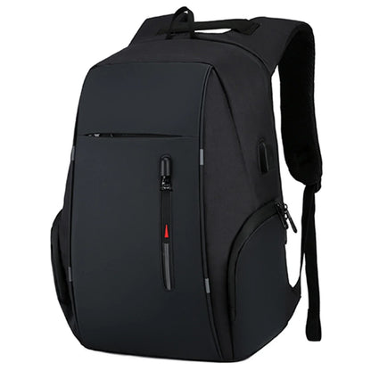 Mochila para portátil de 17" con puerto de carga USB - Bolsa de viaje impermeable para hombre y mujer
