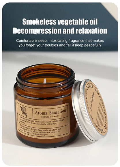 Luxuriöse, handgegossene Sojawachs-Kerze | 11 charakteristische Düfte | Rauchfreie Aromatherapie | Geschenk für Hochzeit, Party & Heimdekoration