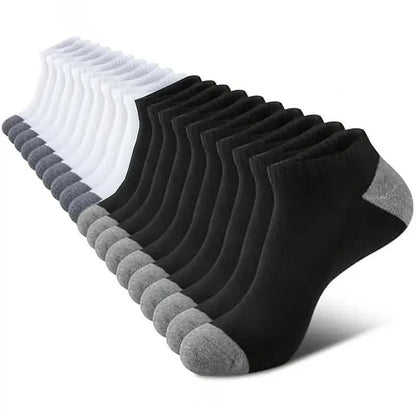 Men's Ankle Running Socks – 5 Pairs, Breathable Low-Cut Sport Socks