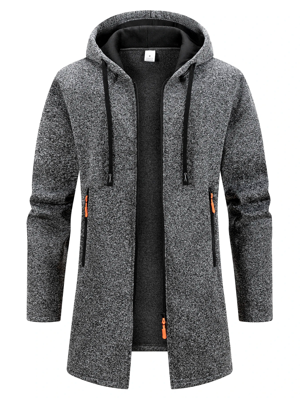 New Streetwear Men's Long Sleeve Sweatshirts for Men Zipper Hooded Oversize Winter Warm Jacket Coat Outdoor Tracksuit Men