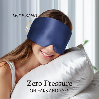 Silk-Touch Sleep Mask – Padded Light-Blocking Eye Mask