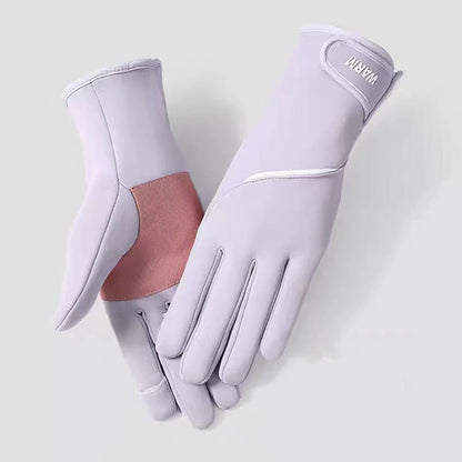 Guantes táctiles térmicos con forro polar para mujer