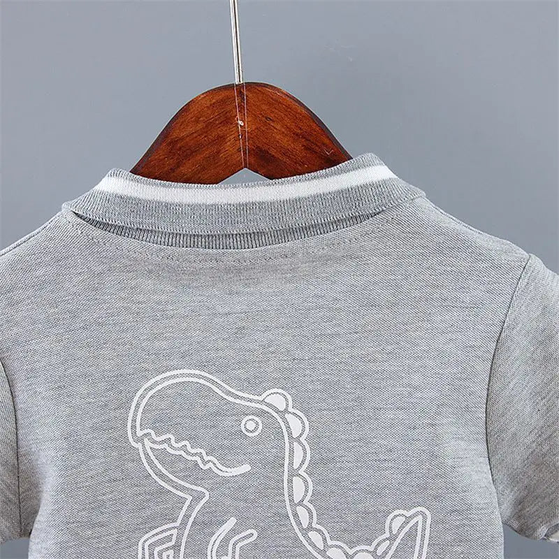 Baby Boys' Dinosaur T-Shirt & Shorts Set - 2-Piece Summer Outfit, 4M-5Y