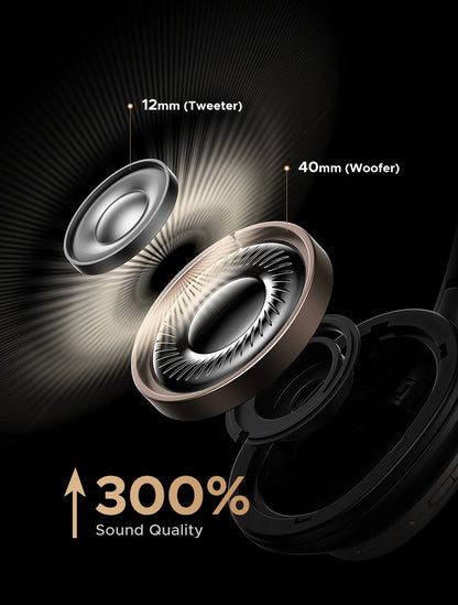 Auriculares UGREEN Studio Pro ANC – Cancelación de ruido de 48 dB, Hi-Res LDAC, batería de 120 h