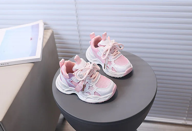 Girls' PU Leather Sneakers