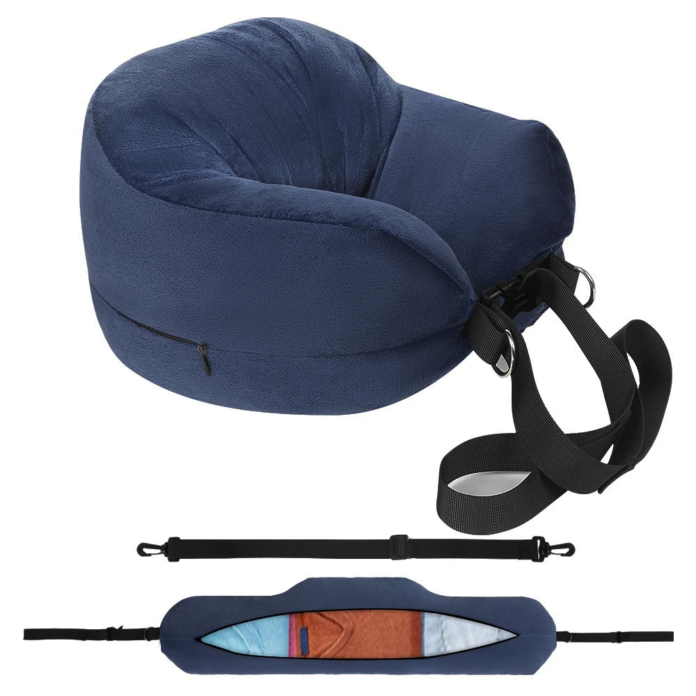 Coussin de voyage pour la nuque à remplir – Housse en U à garnir avec des vêtements