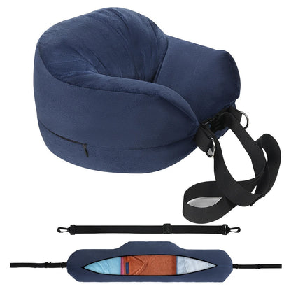 Coussin de voyage pour la nuque à remplir – Housse en U à garnir avec des vêtements