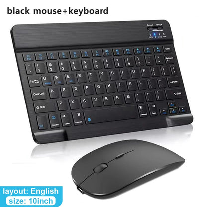Bluetooth Keyboard & Mouse – Slim Wireless Set for Tablets & Laptops