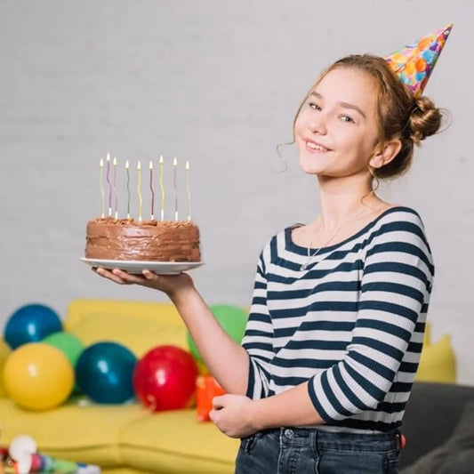 Birthday Cake Candles Smoke-Free Curved Cake Candles Curly Coil Candles Long For Birthday Cake Wedding Party Party Supplies