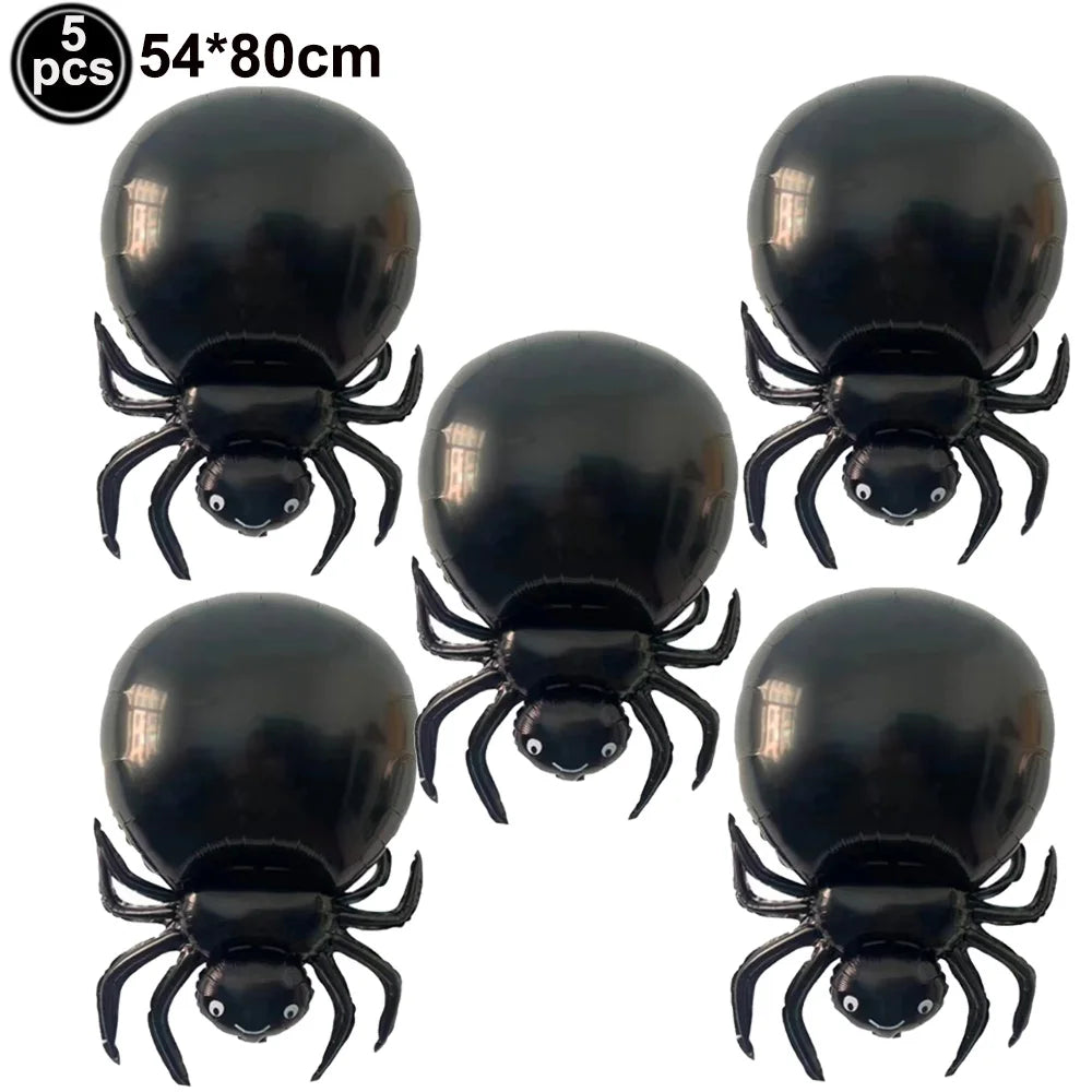 Halloween Standing Foil Balloons – Haunted House, Skull, Witch & Coffin Mylar Decorations