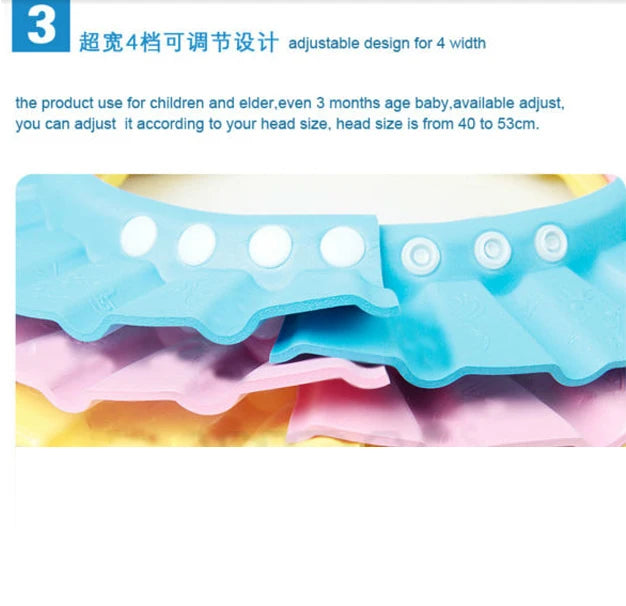 Adjustable headband with text on an abstract background