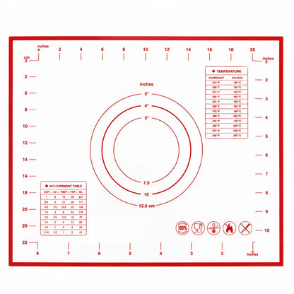 Silicone Baking & Pastry Mat – Non-Stick Dough Rolling Mat