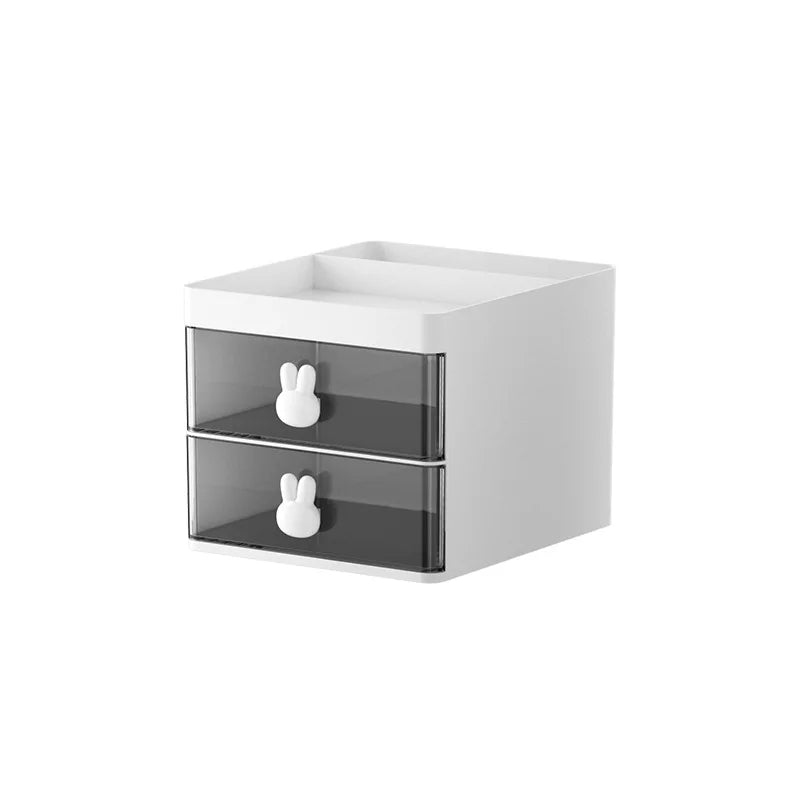 Small Desk Organizer With Drawer, Office Desktop Storage Box, Makeup Organizer, Business Card/Pen/Pencil/Mobile Phone/Stationery
