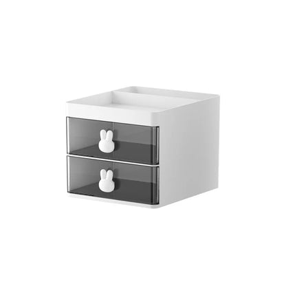 Small Desk Organizer With Drawer, Office Desktop Storage Box, Makeup Organizer, Business Card/Pen/Pencil/Mobile Phone/Stationery
