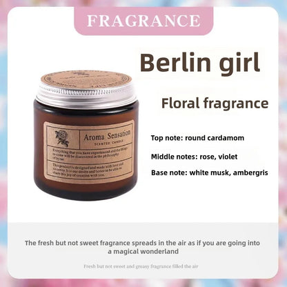 Luxuriöse, handgegossene Sojawachs-Kerze | 11 charakteristische Düfte | Rauchfreie Aromatherapie | Geschenk für Hochzeit, Party & Heimdekoration