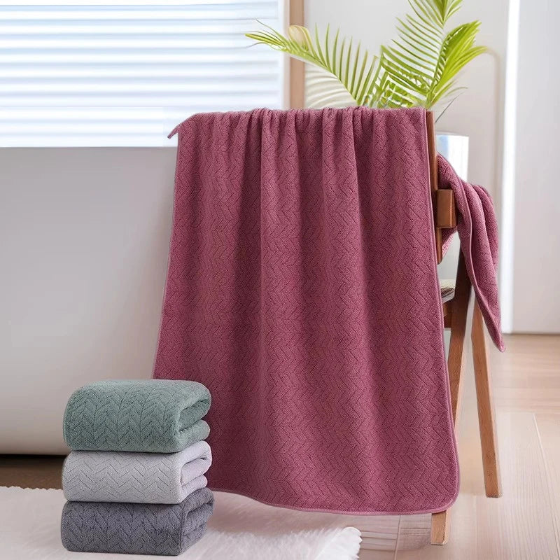 6-Piece Coral Velvet Towel Set – Soft, Thick & Absorbent