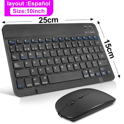 Bluetooth Keyboard & Mouse – Slim Wireless Set for Tablets & Laptops