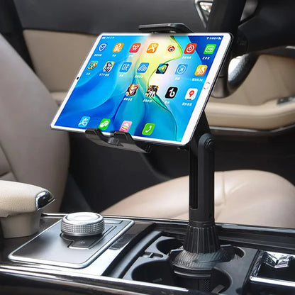 Supporto auto per telefono e tablet da 4–11 pollici da fissare nel portabicchieri