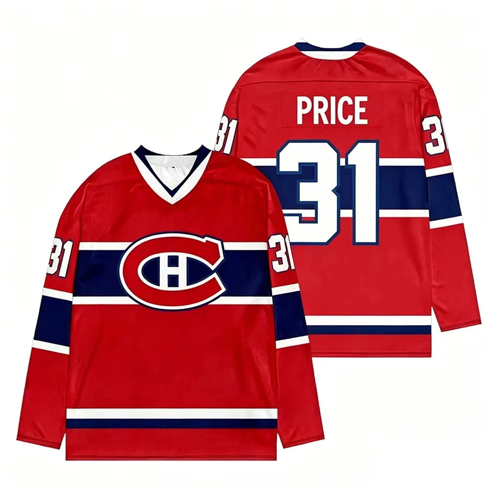Montreal Canadiens #77 Dach Hockey Jersey | 3D Print Long Sleeve Fan Top
