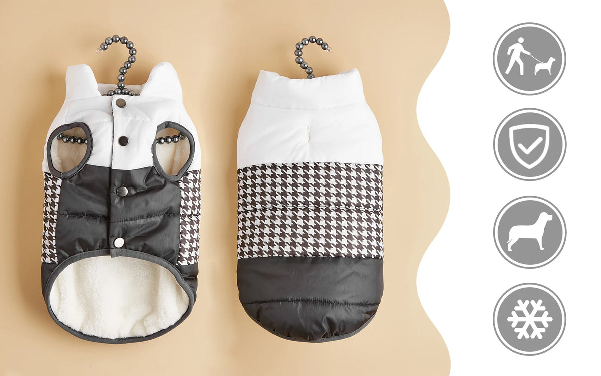 Warm Cotton-Padded Winter Dog Coat – Pet Jacket for Small to Large Dogs