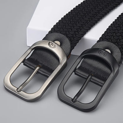 Cinturón elástico tejido – Cinturón elástico trenzado para hombre y mujer