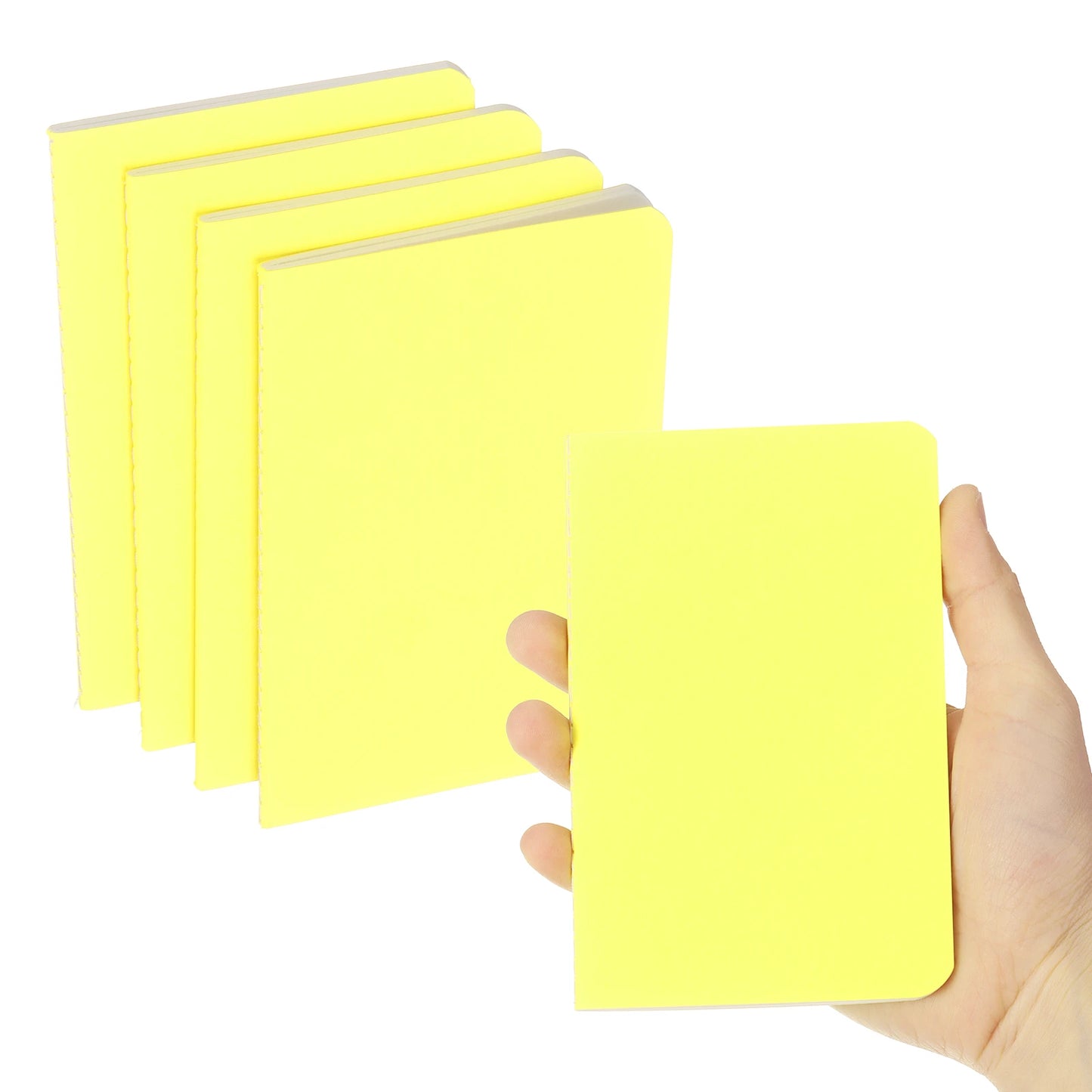 4/6Pcs A6 Mini Pocket Notebook Kraft Paper Lined Journal Memo Pad 30 Sheets/60 Pages Portable Notebook Notepad Office Supplies