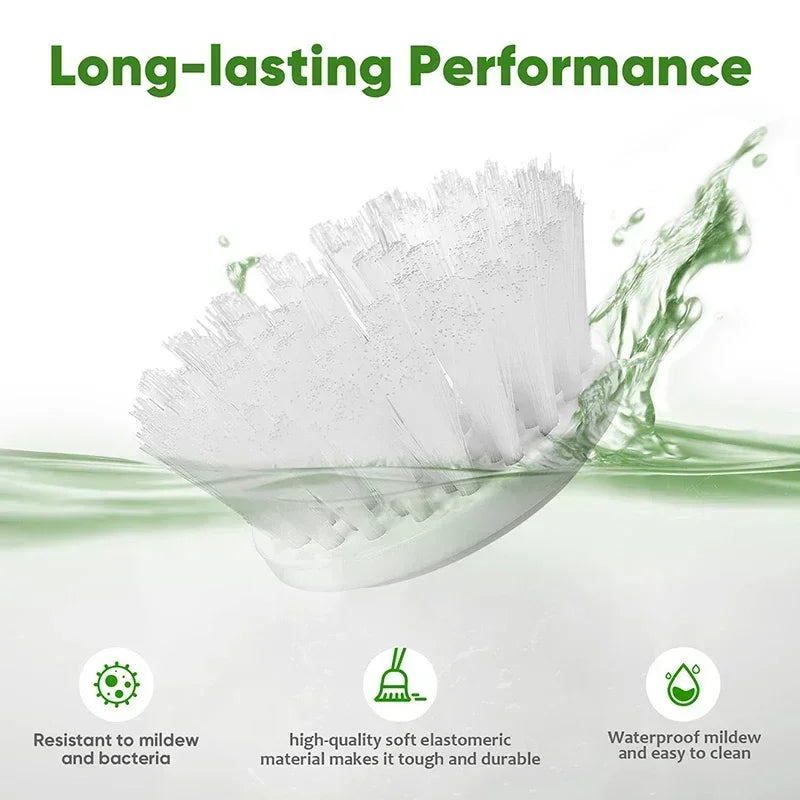 Electric Spin Scrubber – Cordless Rechargeable Cleaning Brush with Replaceable Heads