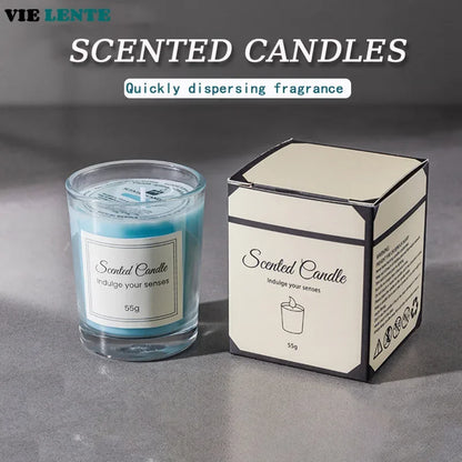 Aromatherapie-Kerze aus Sojawachs | 8 Std. Brenndauer | Rauchfrei | Lavendel, Rose oder Gardenie | Für Zuhause, Hotel & als Geschenk