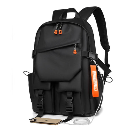 Luxuriöser Herrenrucksack, hochwertiger 15,6-Zoll-Laptoprucksack, wasserdichte Reise- und Schultasche mit großem Fassungsvermögen für Herren