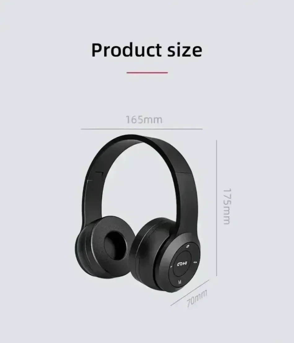 Foldable Bluetooth Headphones – Over-Ear Wireless with Mic