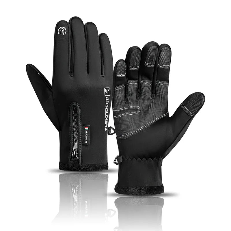 Flip-Finger Fishing Gloves – Fleece-Lined Touchscreen Winter Gloves