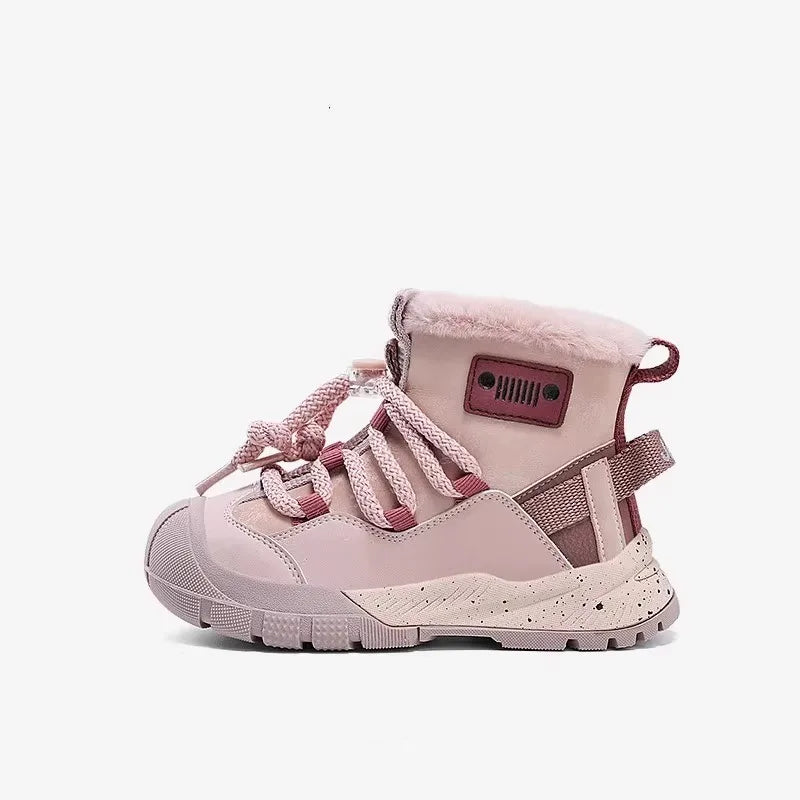 Girls' PU-Leather Winter Ankle Boots