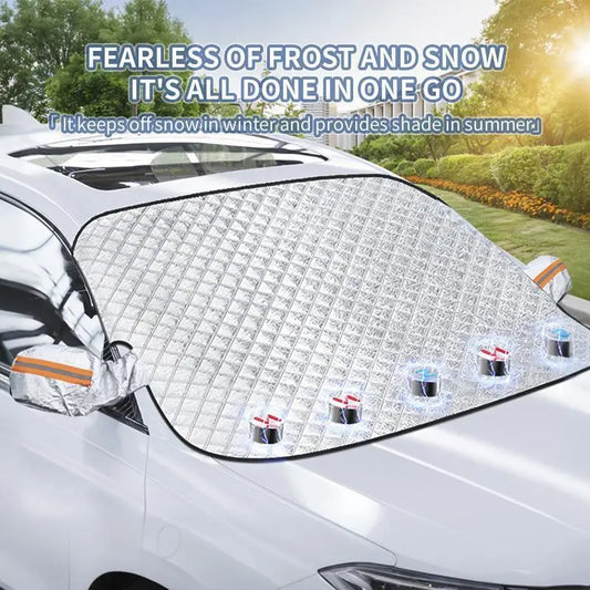Windshield Snow & Frost Cover – Magnetic Car Windscreen Protector