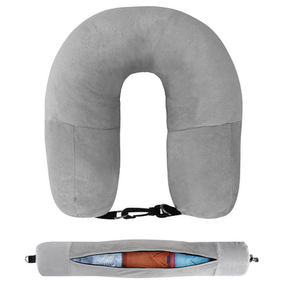 Coussin de voyage pour la nuque à remplir – Housse en U à garnir avec des vêtements