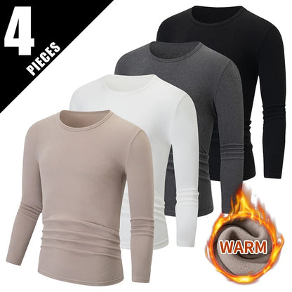 Men's Thermal Base Layer Top – Warm Long-Sleeve Undershirt