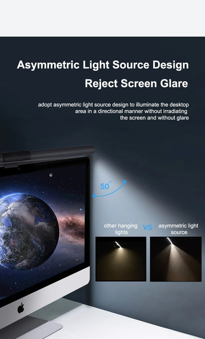 Monitor-Lightbar – USB-LED-Bildschirmleuchte mit stufenloser Dimmung