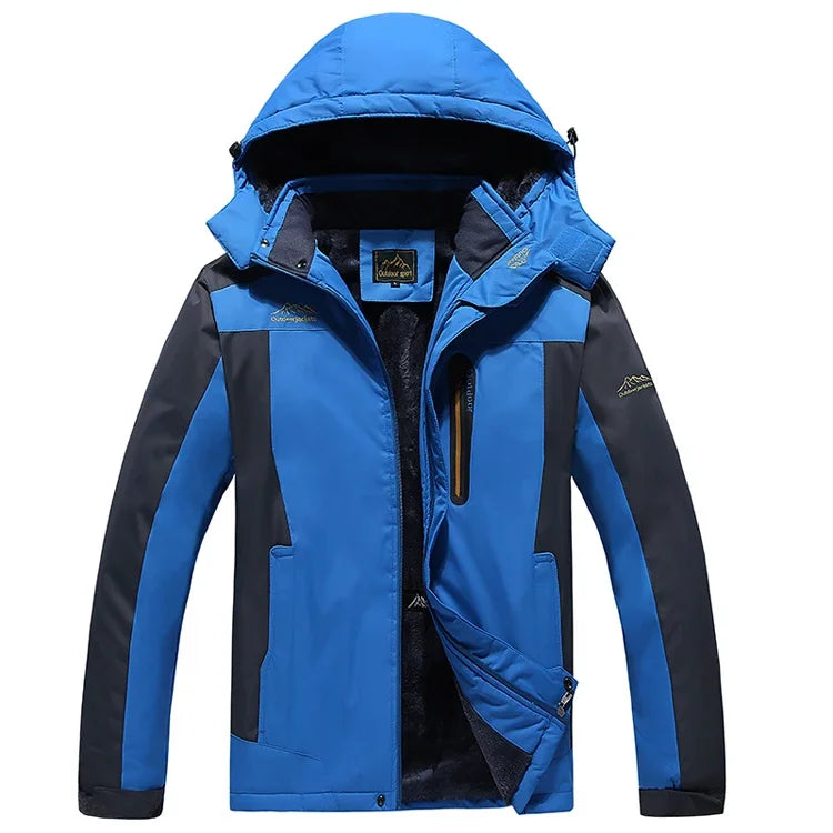 New Winter Men's Down Jacket, Red Sports Casual Coat, Blue Waterproof Jackets (This Jacket Has A Thinner Version Available)