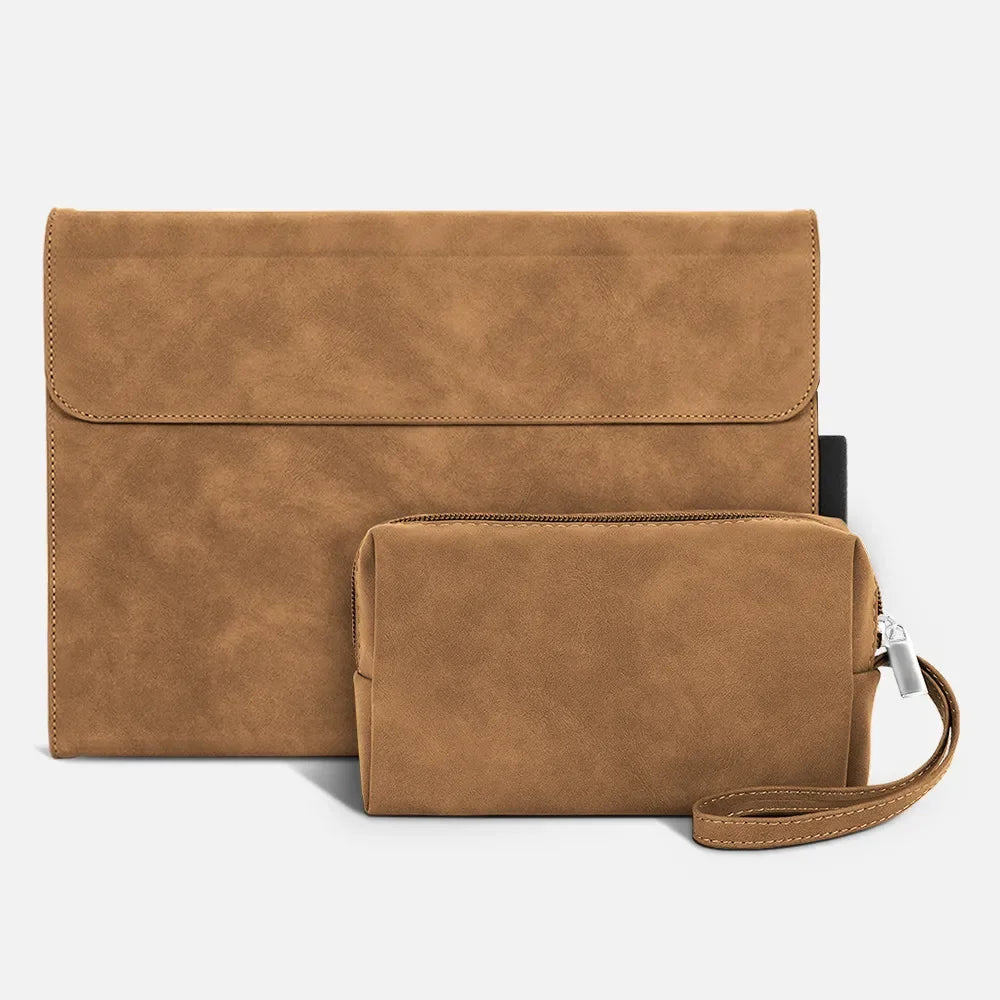 Folio Case for Microsoft Surface Pro 13-inch (12th Edition) 2026 Multi-Angle Stand PU Leather Protective Cover with Pen Holder