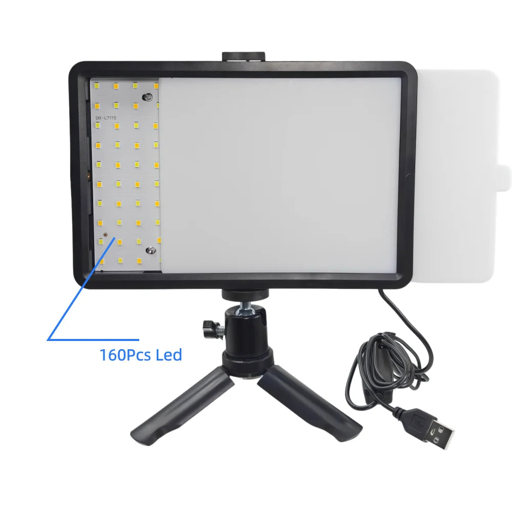 8-Inch LED Fill Light Panel – Bi-Colour USB Video Light with Colour Filters