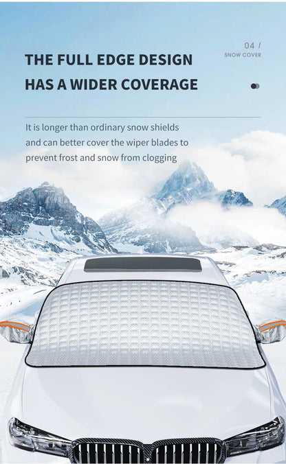 Windshield Snow & Frost Cover – Magnetic Car Windscreen Protector