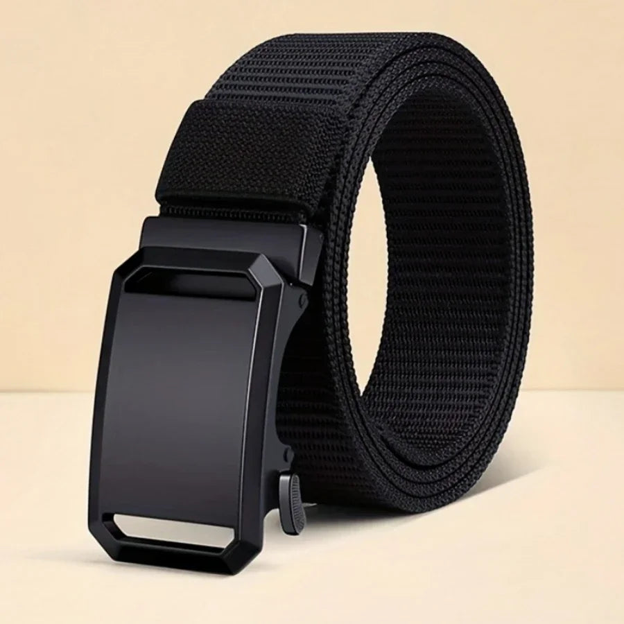 Automatic Buckle Canvas Belt for Men – Casual Outdoor & Work Belt