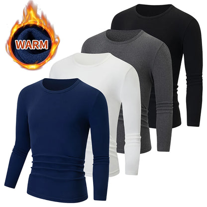 Men's Thermal Base Layer Top – Warm Long-Sleeve Undershirt