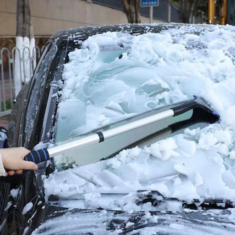 Extendable Car Snow Brush & Ice Scraper – Telescopic Aluminum Handle
