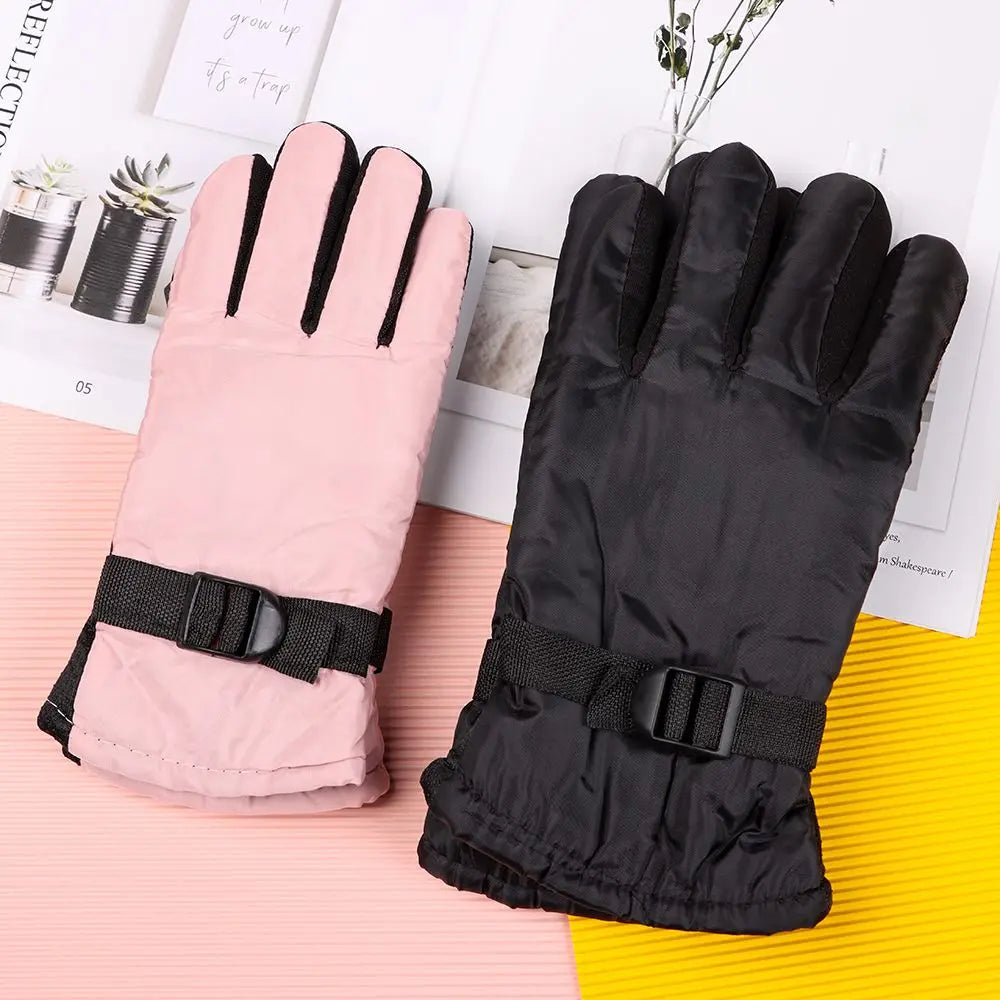 Ski Gloves for Kids & Adults – Adjustable Insulated Snow Gloves