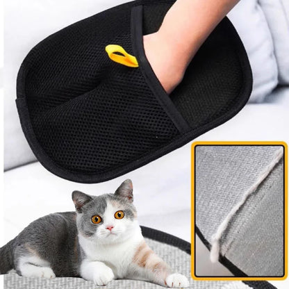 Guanti per la toelettatura degli animali domestici Spazzola rimuovi peli Guanto per la pulizia dei cuccioli Rimuovi peli di cani e gatti da divani tappeti e vestiti Accessori per animali domestici﻿ ﻿