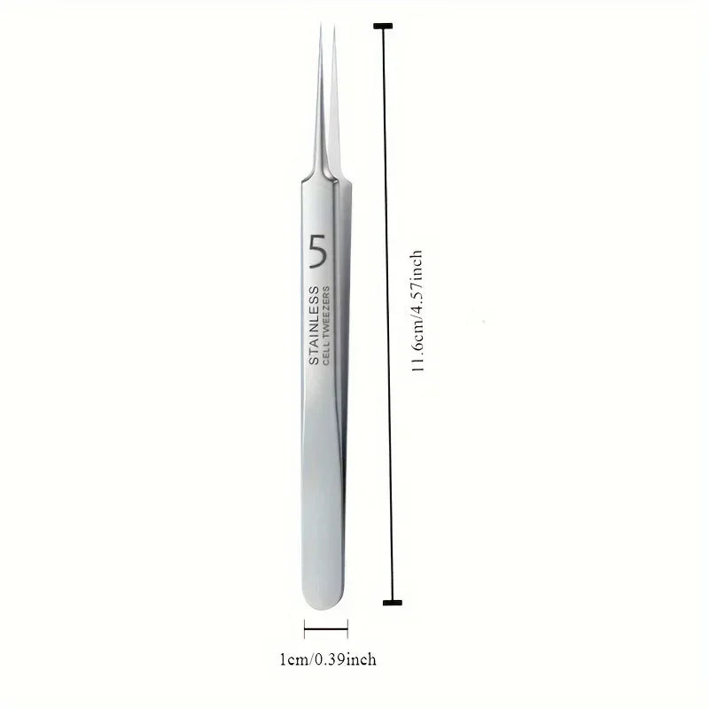 1Pc Extra Fine No. 5 Cellular Acne Blackhead Tweezers - Facial Beauty Remove Acne Needle Tools for Skin Care Tool