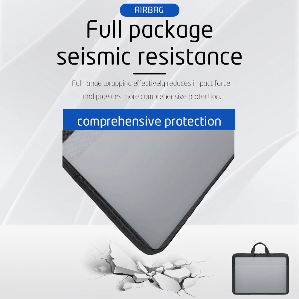 Laptop Handbag 14"-15.6" - Portable Briefcase Sleeve for MacBook, HP, Dell & Acer