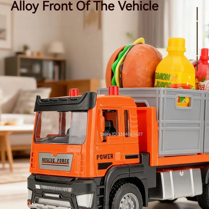 1:32 Die-Cast Produce Transport Truck – Fruit & Veggie Container Toy